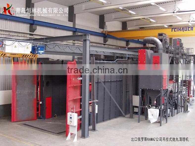 steel pipe/steel tube external wall shot blasting machine