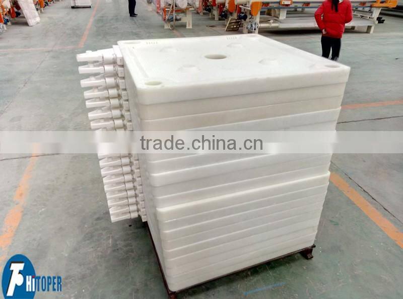 PP filter plate used with filter press used for wastewater treatment in solid liquid separation process