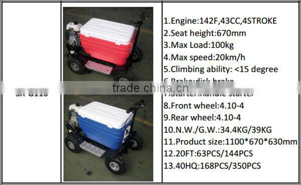 4 Wheels 43CC gas scooter