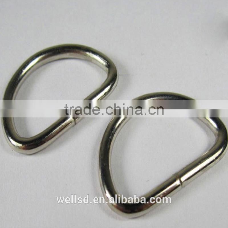file welded stainless steel d ring for dog collar