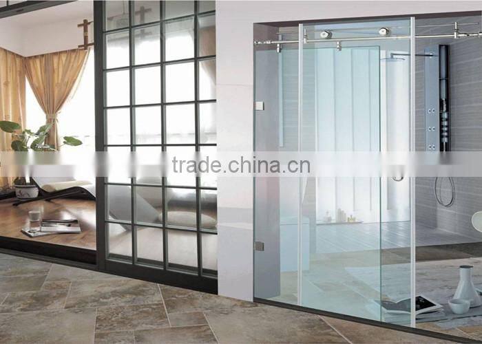 toughened aluminum glass panel garage door