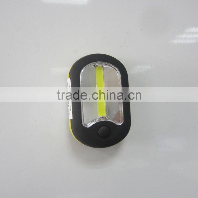 3 LED+COB Magnetic Rubber Print Emergency Work Light With Hanger Hook