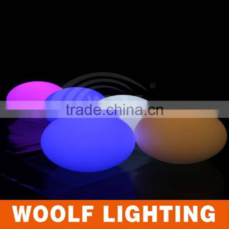33cm waterproof IP68 RGB colors rechargeable floating led oval light