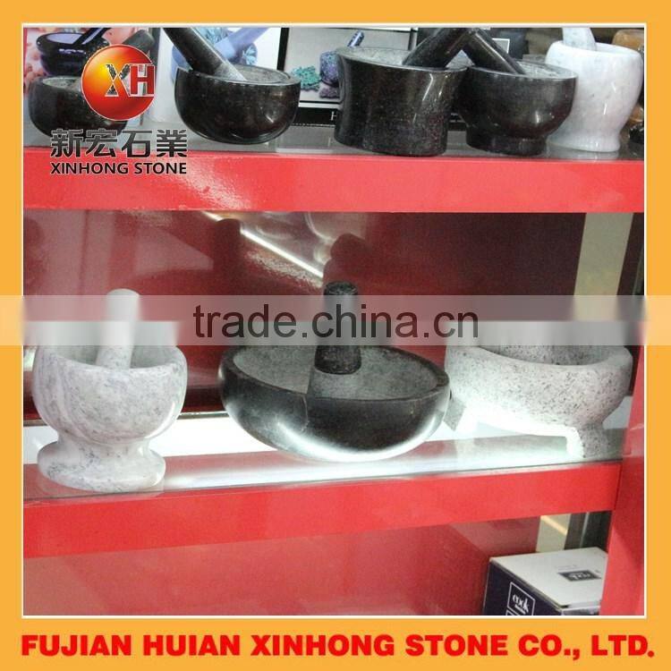 natural grantie stone mortar and pestle for stoneware usage