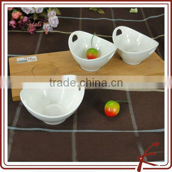 Wholesale White Ceramic Dinner Set Sauce Dish
