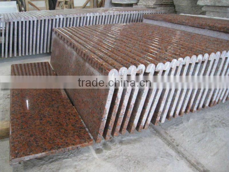 G562 maple red granite indoor steps