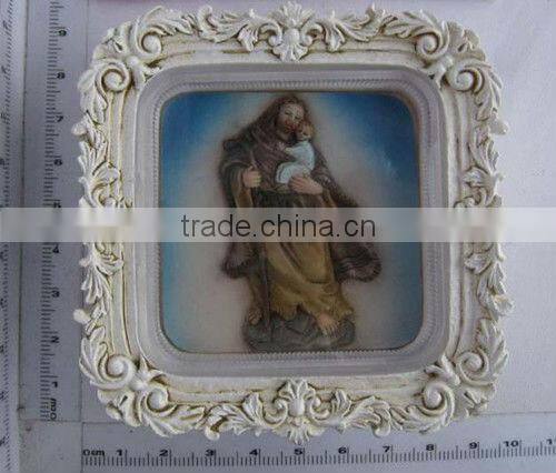 Decorative polyresin religious picture frames
