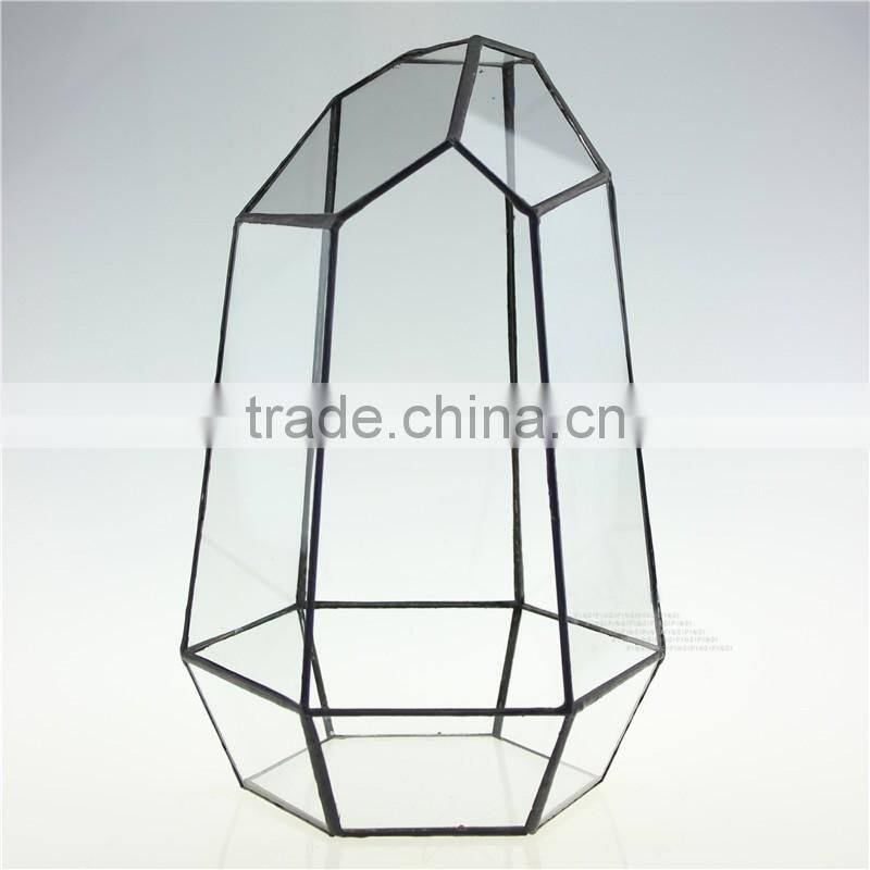 Micro landscape plant glass greenhouse clear geometric terrarium