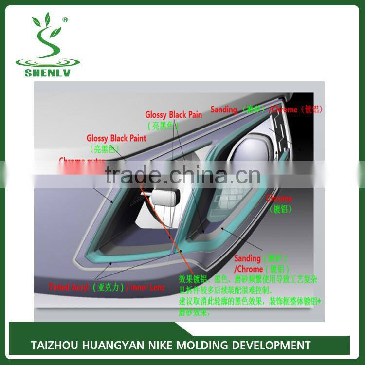 High quality customized professional head lamp injection mould from China