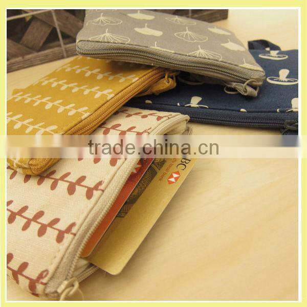 Natural Pattern Cotton/Hemp Coin bag