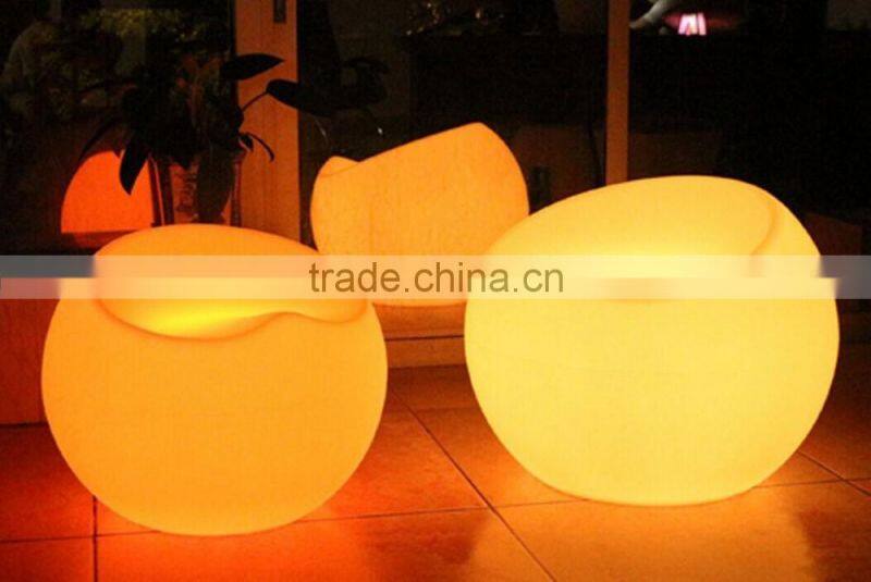 2016 Sigma Newest LED light up plastic outdoor garden apple chair
