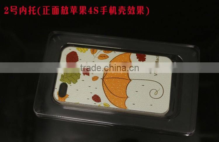 New arrival yellow PVC packaging box for iphone for Samsung, PVC phone case packaging box, custom packaging box