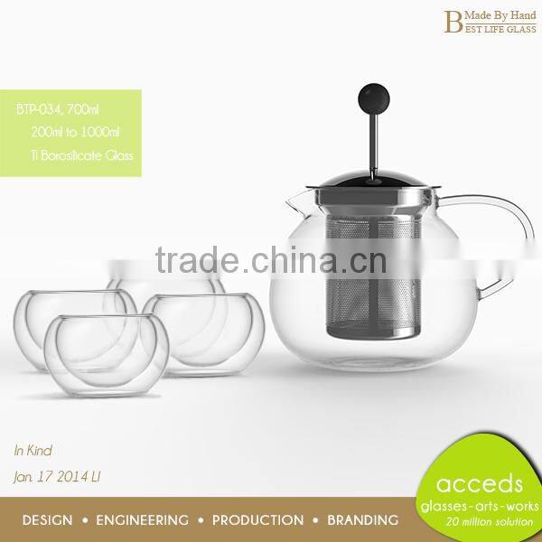 Wholesale Pyrex Glass Custom Interesting Handcrafted Promotional Teapot