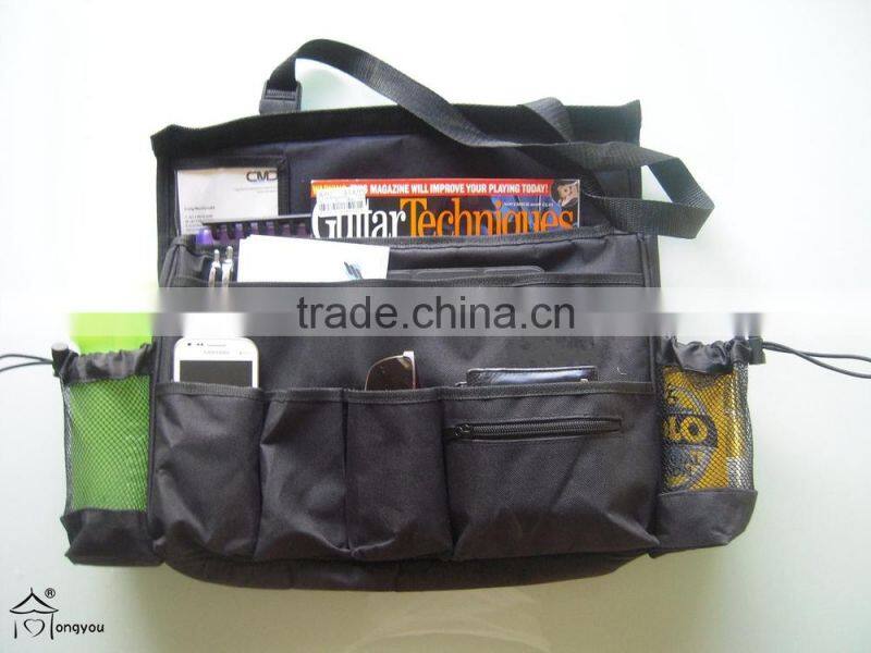 Car storage bag back seat tray car organizer