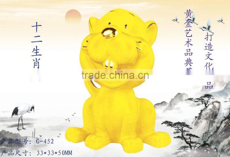 24k gold plated Decorative Double Pot