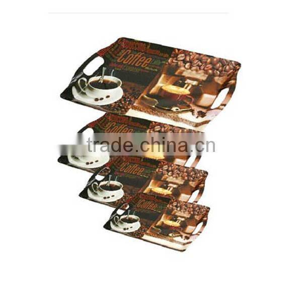 cheap food grade square plastic serving trays large