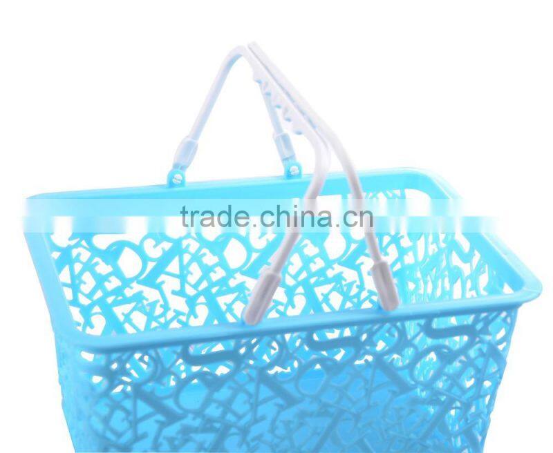 New design PP plastic storage basket with handle