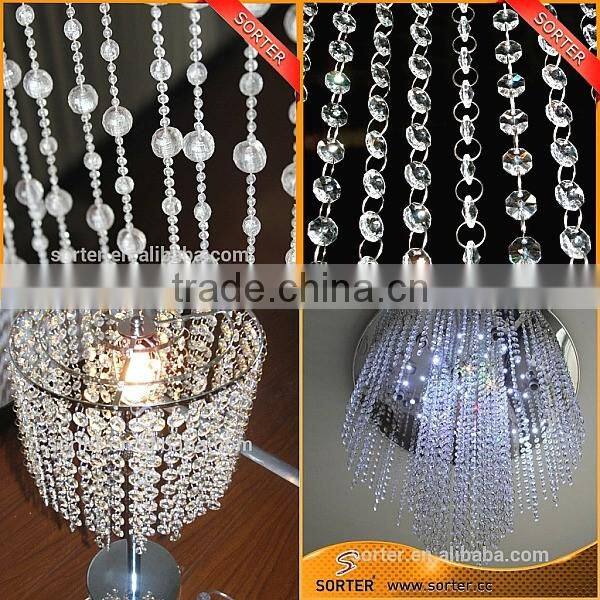 decorative hanging crystal bead chains curtain Christmas