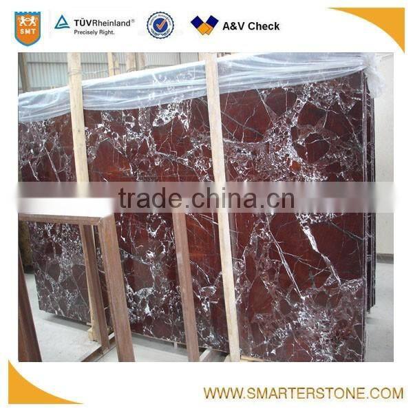 Own factory purple marble slab with random vein for sale