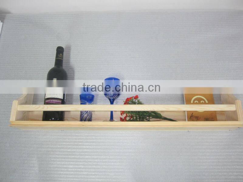 Unique Multi-function Display Wooden Hanging Shelf