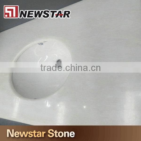 Newstar polished cheap onyx bathroom vanity top