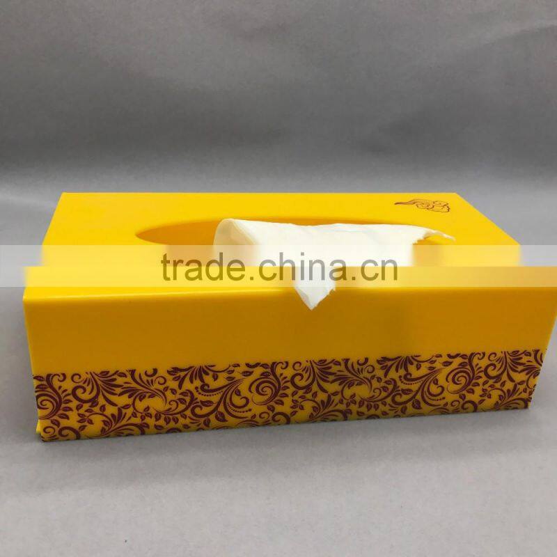 Custom cheap clear acrylic furniture napkin holder box