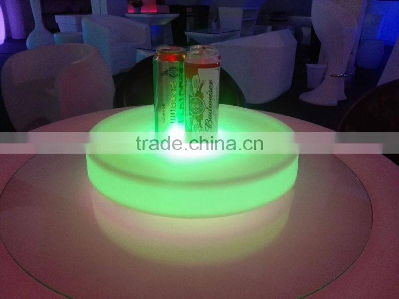 RGB 16 colors changing portable luminous tray with led light