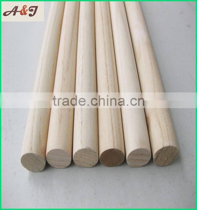 smooth natural natural wooden broom sticks with low price