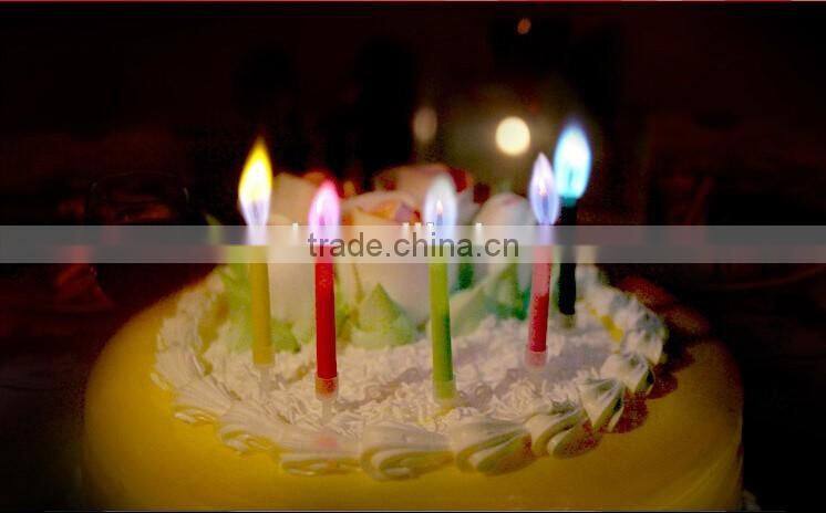Romantic Coloured Flame Birthday Candle