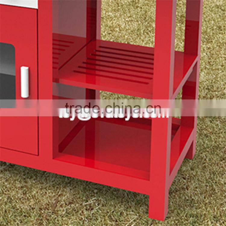 New design children play kitchen set boys wooden pretend kitchen set W10C291