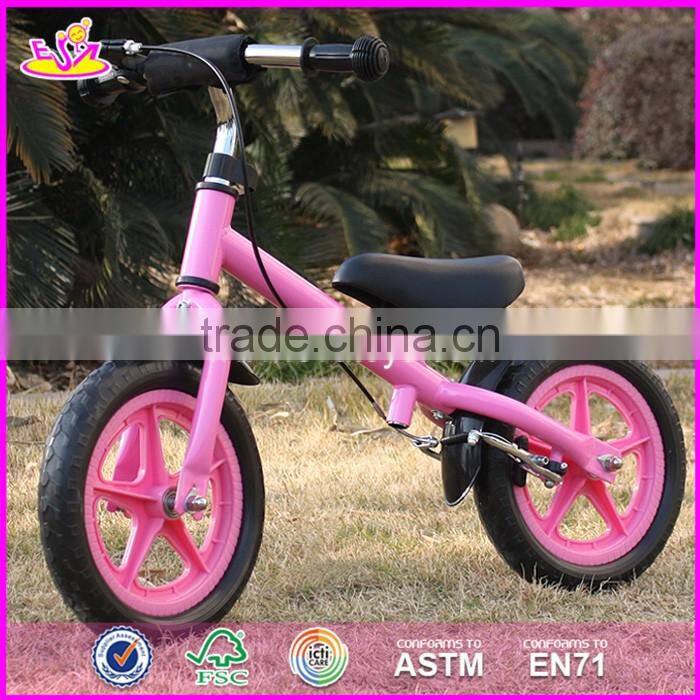2017 New design metal girls pink balance bicycle for kids W16C168
