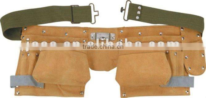 Cow split leather tool belt