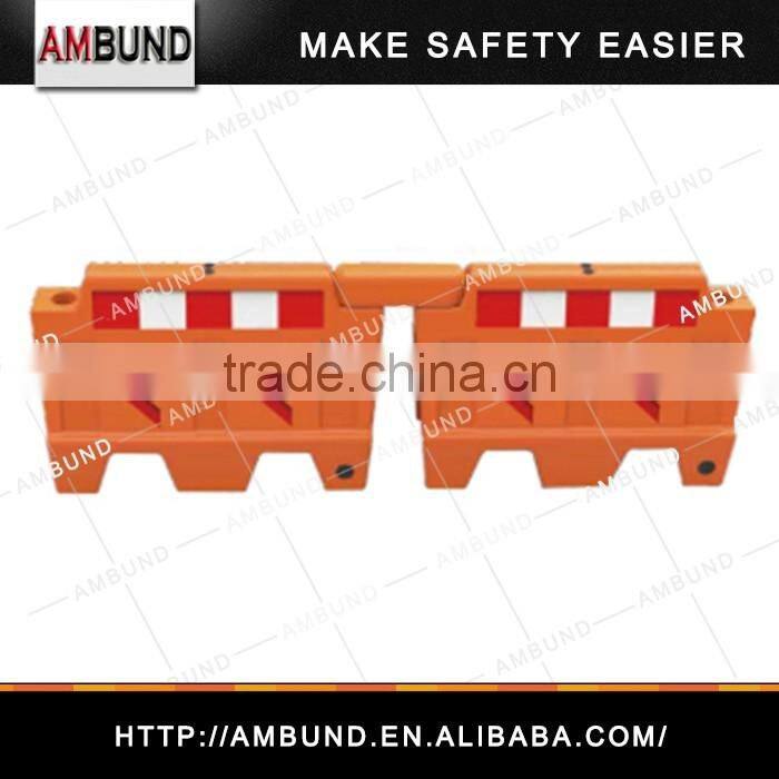 Yellow plastic barriers for sale road barrier water filled weights