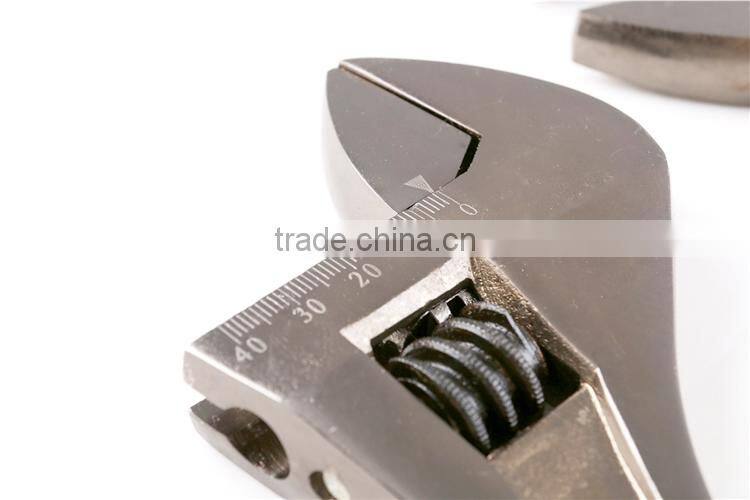 Black Nickel-plated Adjustable Wrench