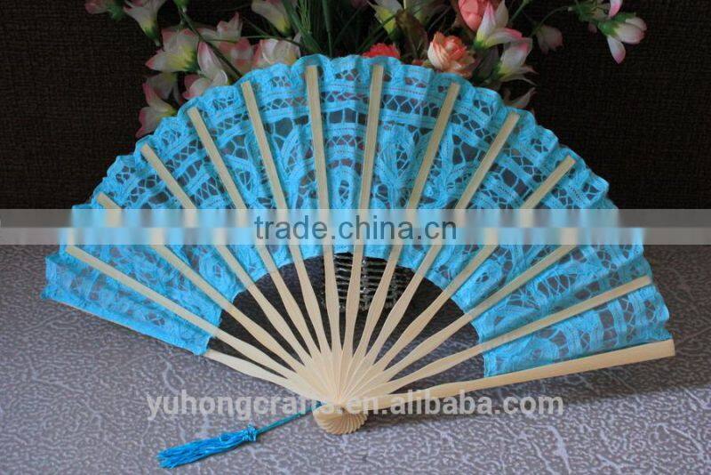 Environmental bamboo lace wedding fan