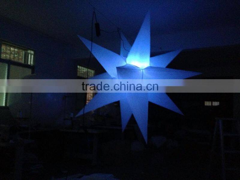 Hot sale inflatable star,party led inflatable star, lighting star outdoor valentine decorations