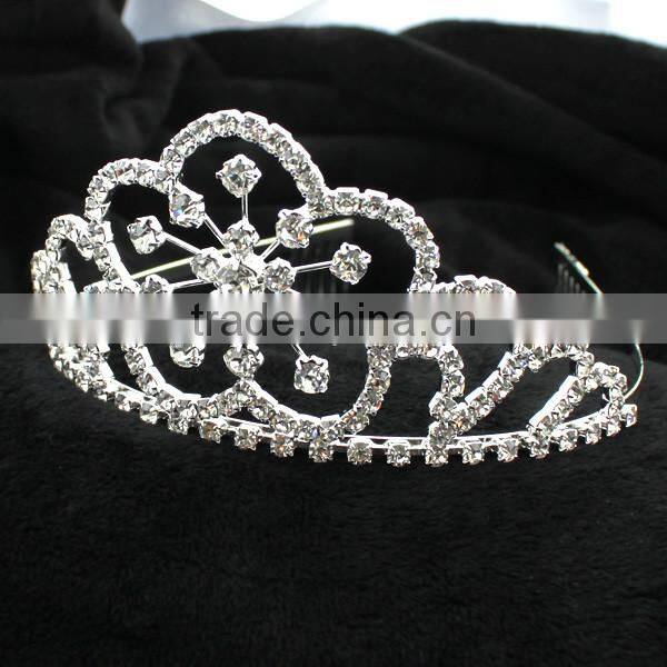2017 H172-020 Wholesale Tiaras Bridal Accessories Rhineston Jewelry for Women