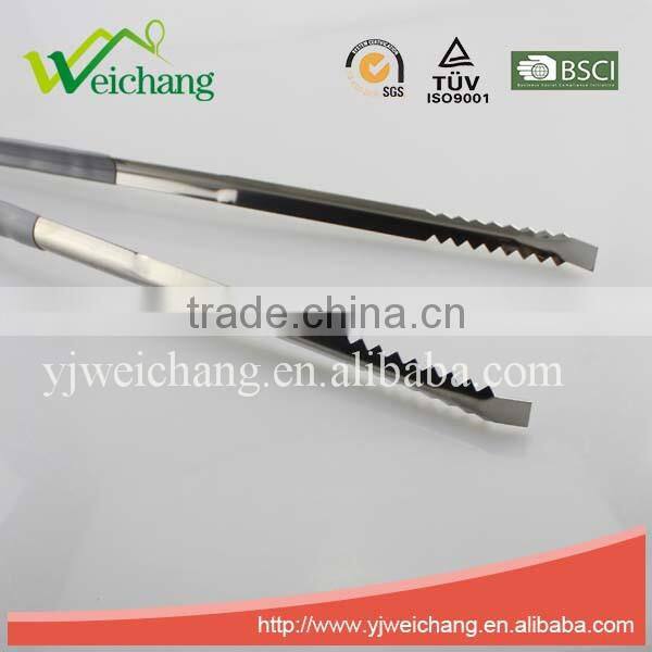 WCA281 Staintless steel hot sale food tongs long BBQ tong kitchen accessory