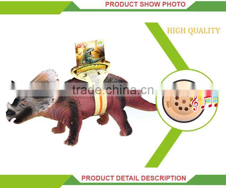 Most popular animal set game small soft rubber dinosaur toy