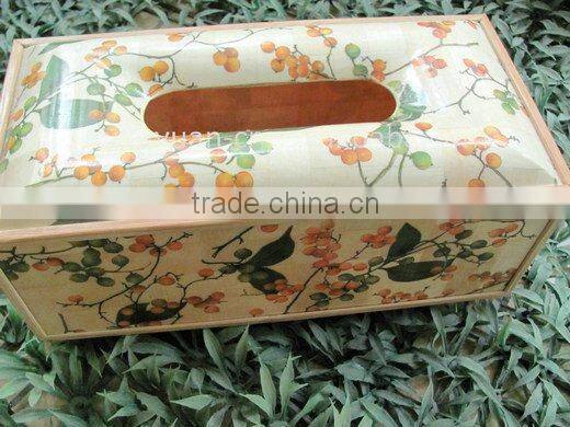 Bamboo tissue boxes/cases