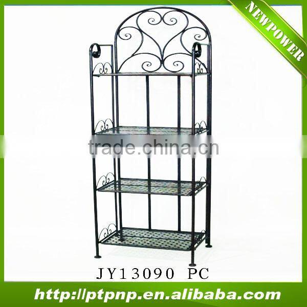 Wrought iron 4 level bakers Garden Flower stand