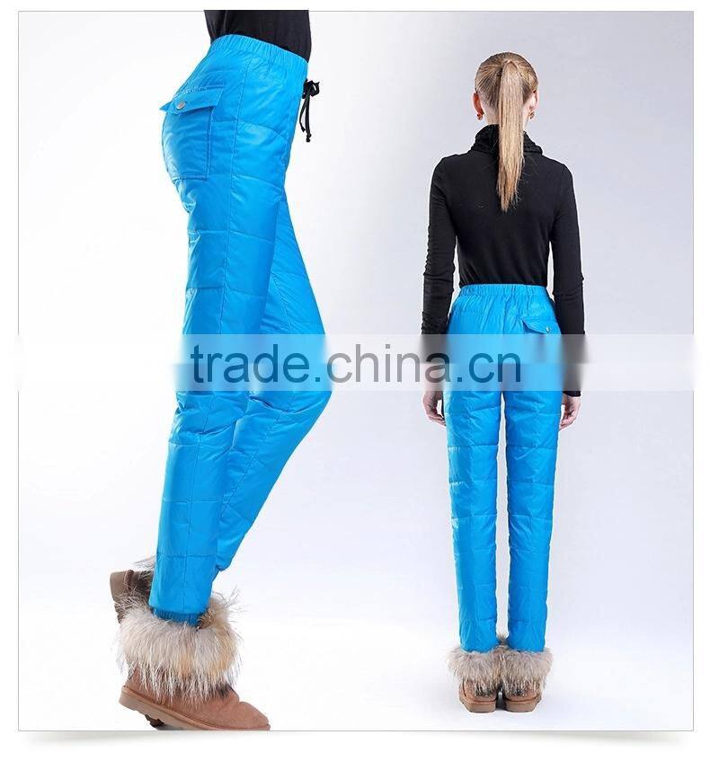 Lovers' clothes colorful keep warm thickening enlarge pants