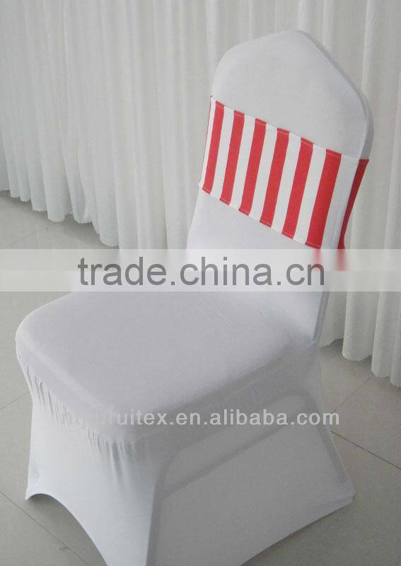 Red Strip Spandex Band/Spandex Chair Sash 100PCS With Free Shipping