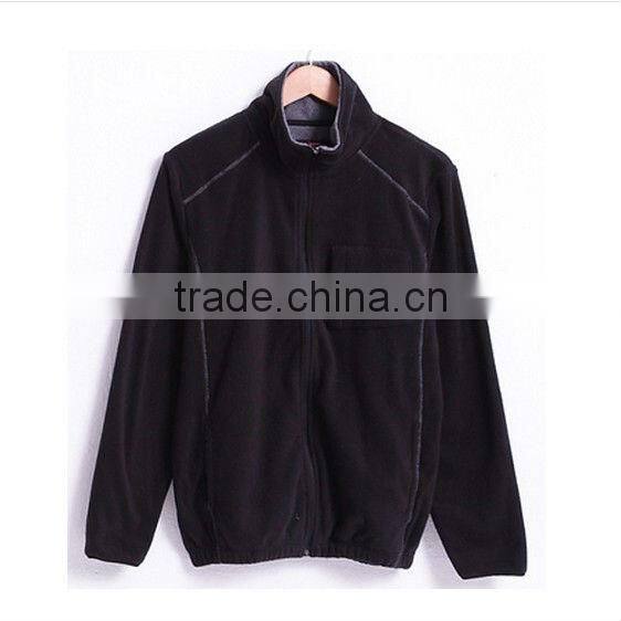 men and women polar fleece stand-up necks zipper-up hoodies , hoodie factory in china , OEM service