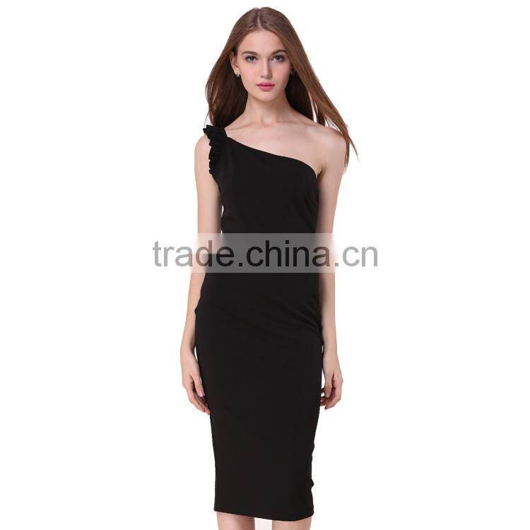 Summer off shoulder women sexy night dress 2017