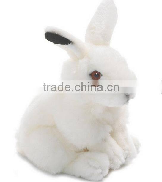 Custom stuffed cow high quality white lifelike animal plush toy cow