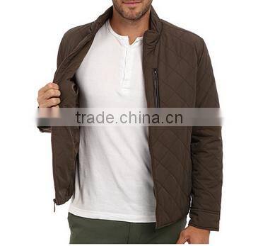 Men's long sleeve quilted nylon jacket