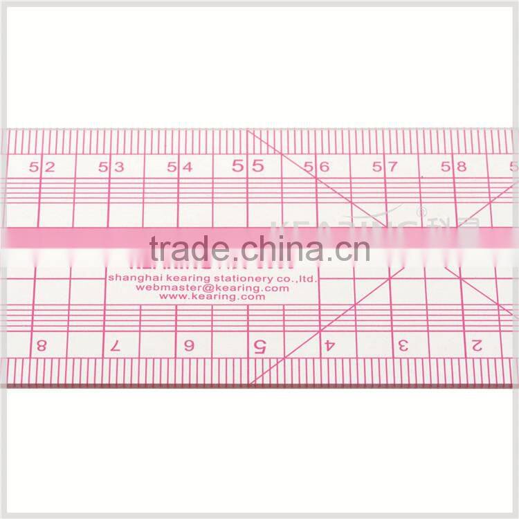 Kearing Flexible Plastic 50cm Pattern Grading Ruler High Quality Metric Fashion Design Ruler # 8008