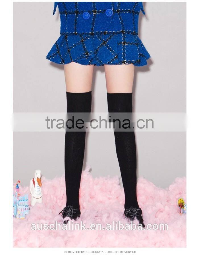 2016 korean design adult school girls custume plaid mini skirt