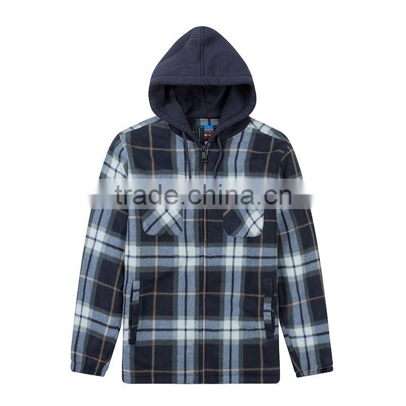 Hot selling cheap plaid wholesale men's clothing winter jacket men